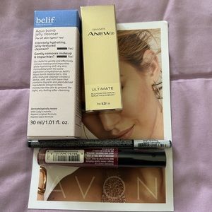 Avon true color hlimmesticks  rouge. Aqua bomb rejuvenate serum & eye liner
